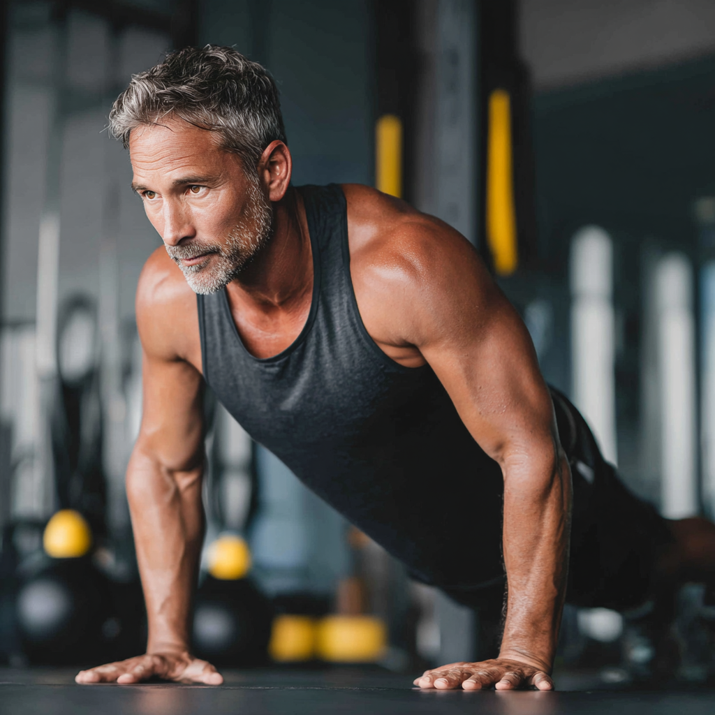 Група людей під час групового фітнес тренування